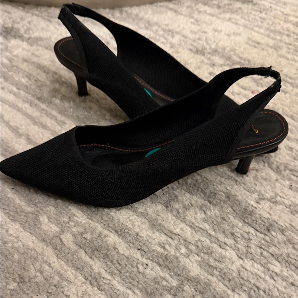 French Connection Elegant Black Slingback Heels